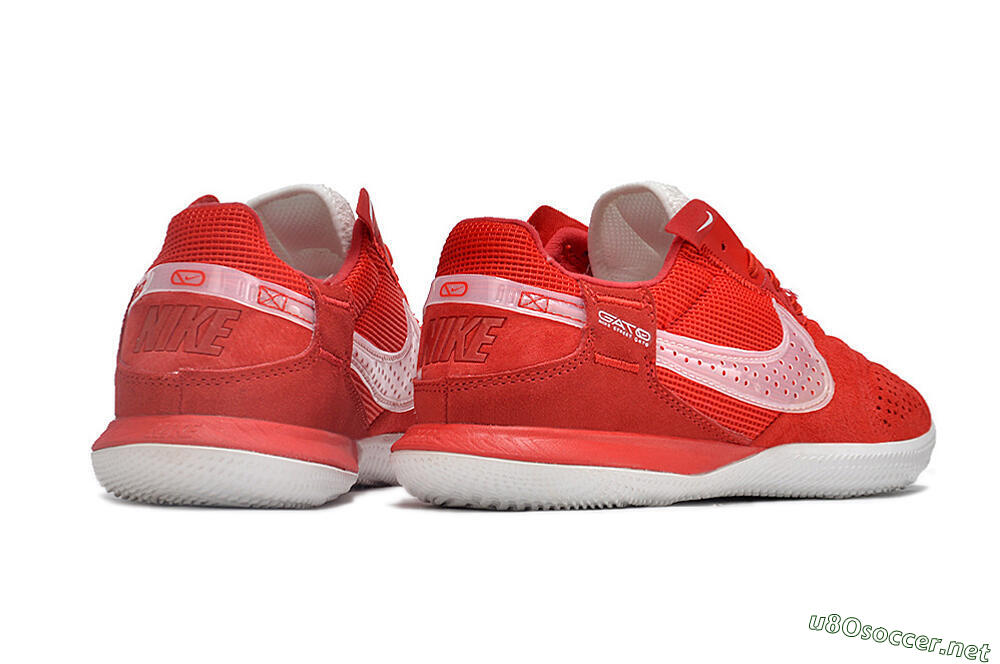 Men's Nike Street Gato IC Football Shoes - Red/White 6