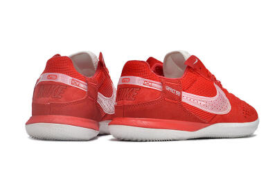 Men's Nike Street Gato IC Football Shoes - Red/White