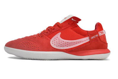 Men's Nike Street Gato IC Football Shoes - Red/White