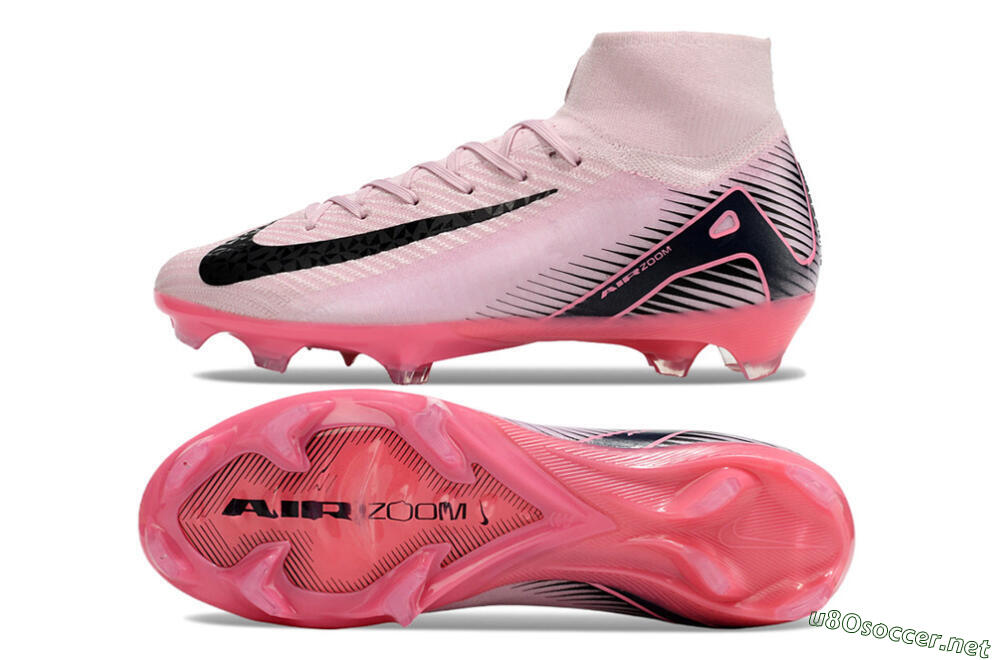 Women's Nike Air Zoom Mercurial Superfly 10 Elite FG Football Boots - Pink/Black 1