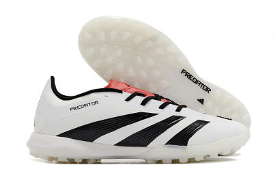 Men's Adidas Predator 24 Elite TF Football Shoes - White/Black/Red