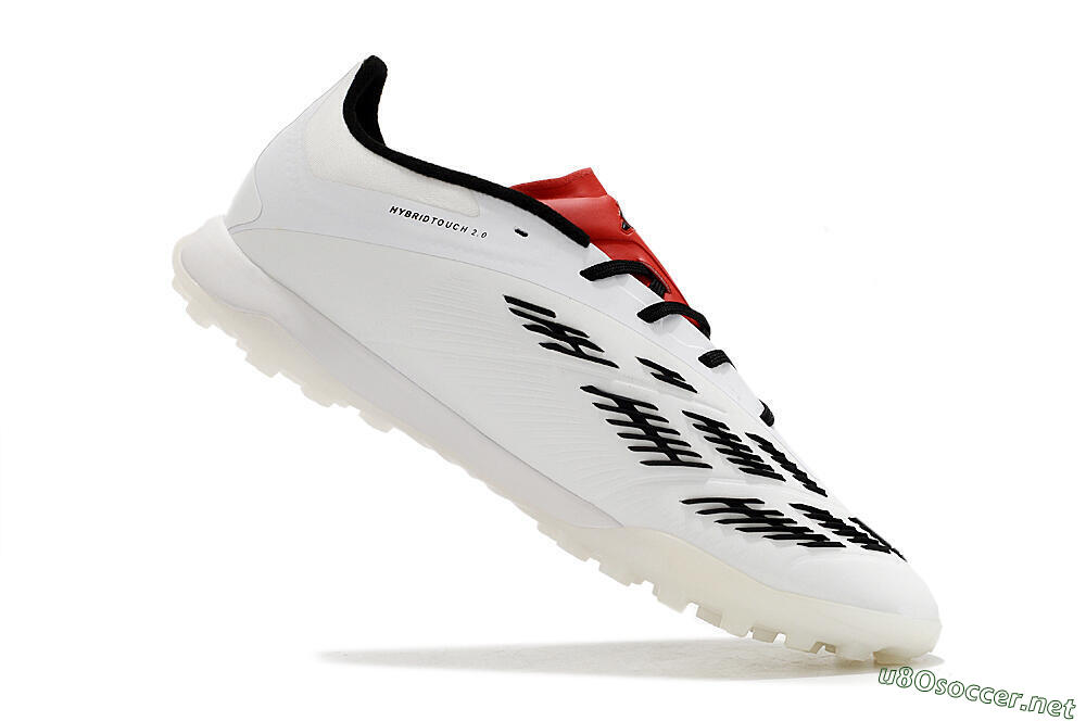 Men's Adidas Predator 24 Elite TF Football Shoes - White/Black/Red 4