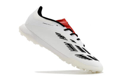 Men's Adidas Predator 24 Elite TF Football Shoes - White/Black/Red