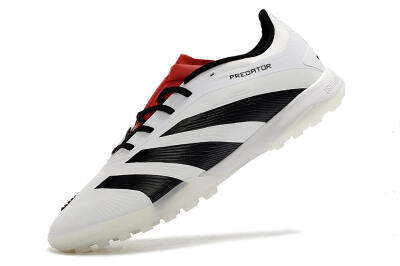 Men's Adidas Predator 24 Elite TF Football Shoes - White/Black/Red