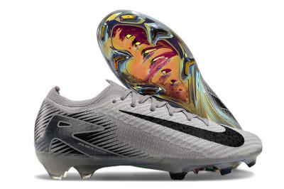 Men's Nike Air Zoom Mercurial Vapor 16 Elite FG Football Boots - Grey/Black/Gold