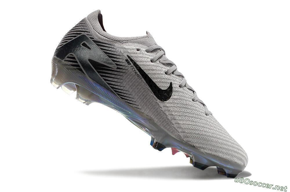 Men's Nike Air Zoom Mercurial Vapor 16 Elite FG Football Boots - Grey/Black/Gold 4