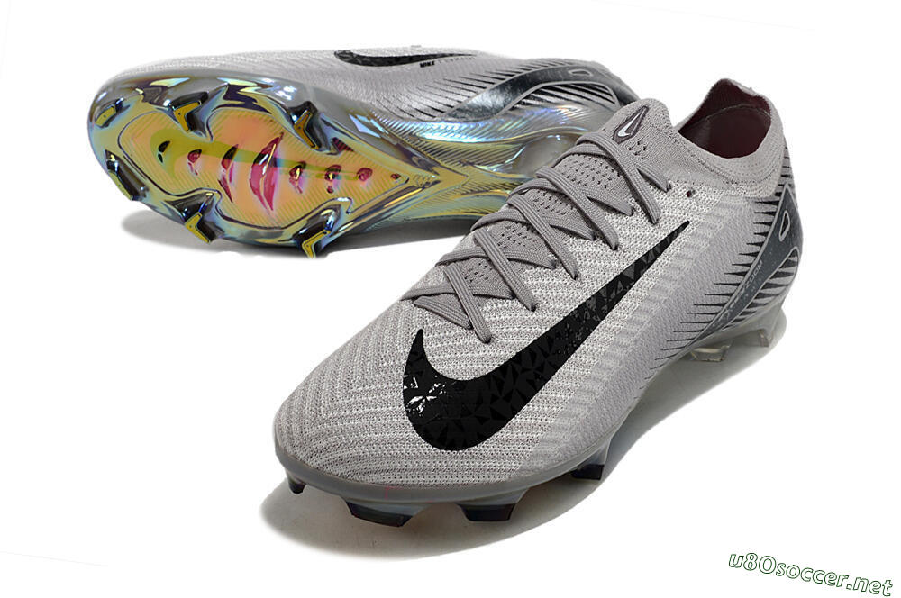 Men's Nike Air Zoom Mercurial Vapor 16 Elite FG Football Boots - Grey/Black/Gold 3