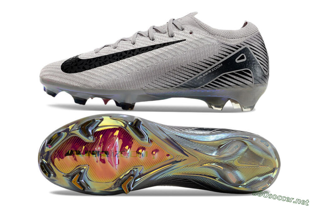 Men's Nike Air Zoom Mercurial Vapor 16 Elite FG Football Boots - Grey/Black/Gold 1