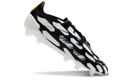 Men's Adidas Predator 24 Elite FG Football Boots - White/Black/Gold