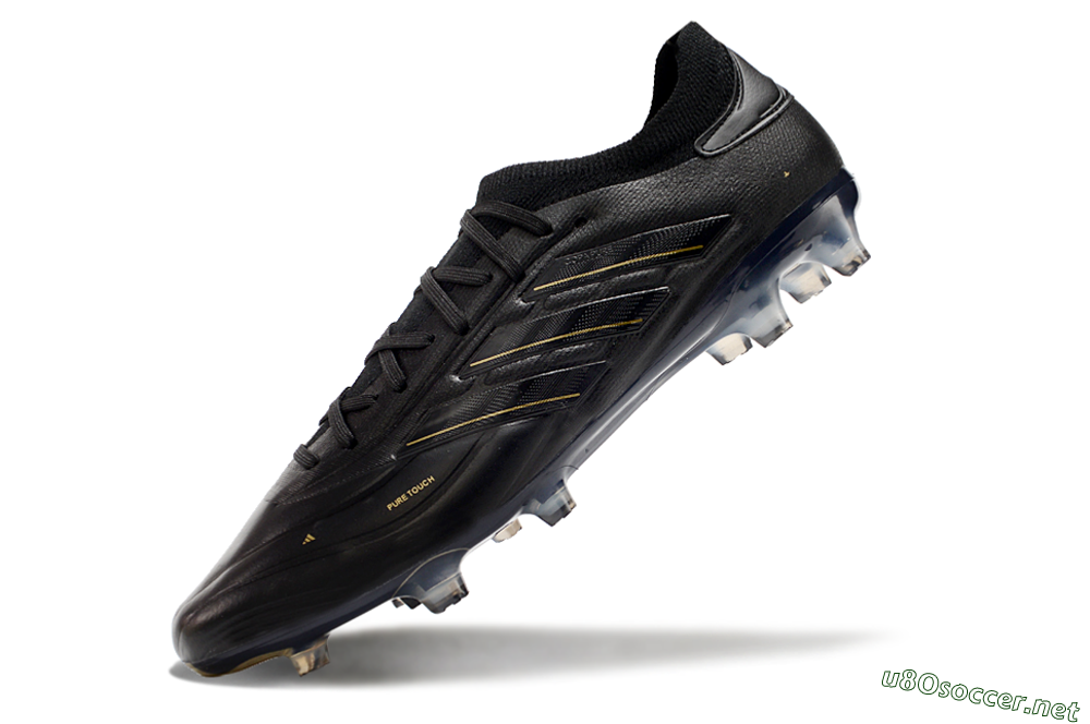 Men's Adidas Copa Pure 2+ FG Football Boots - Black/Gold/Blue 5
