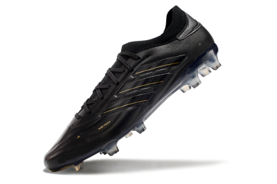 Men's Adidas Copa Pure 2+ FG Football Boots - Black/Gold/Blue