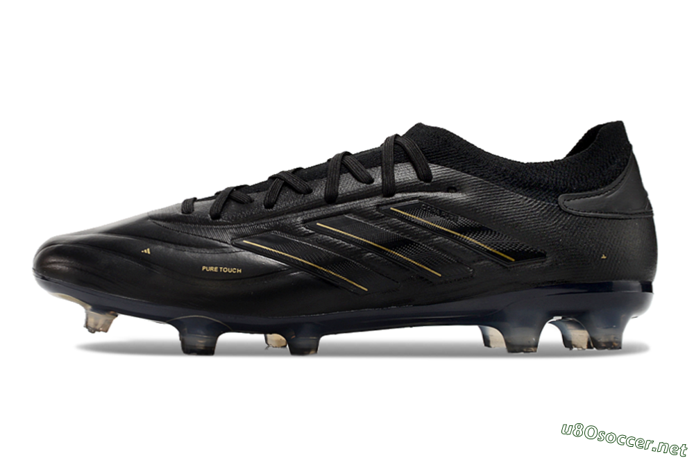 Men's Adidas Copa Pure 2+ FG Football Boots - Black/Gold/Blue 0