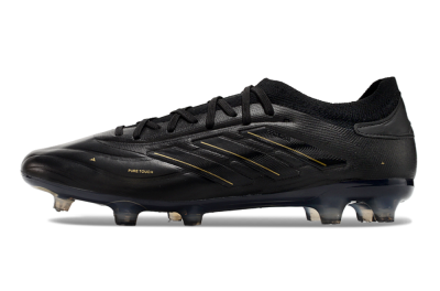 Men's Adidas Copa Pure 2+ FG Football Boots - Black/Gold/Blue