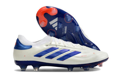 Men's Adidas Copa Pure 2+ FG Football Boots - White/Blue/Red