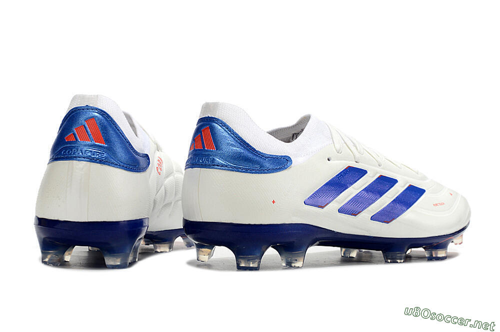 Men's Adidas Copa Pure 2+ FG Football Boots - White/Blue/Red 6