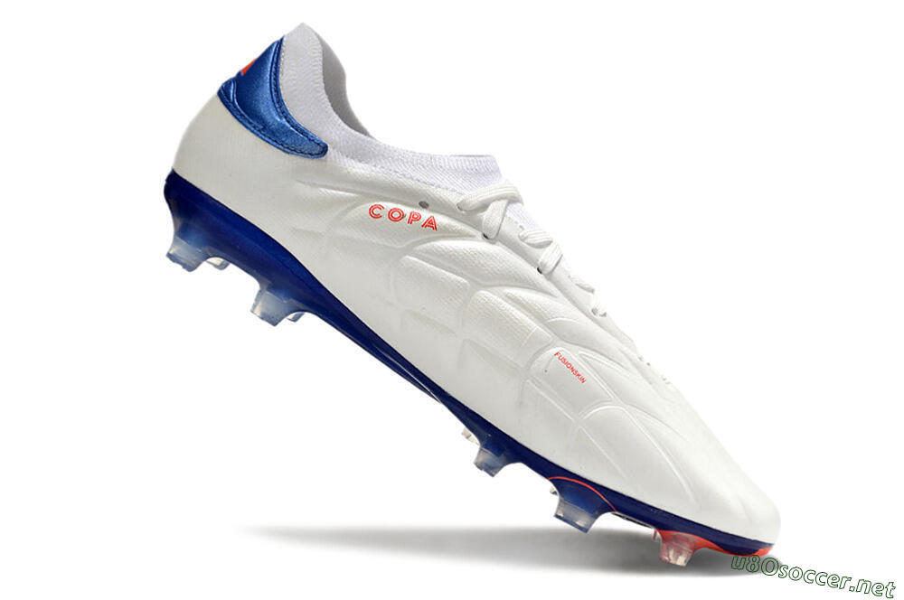 Men's Adidas Copa Pure 2+ FG Football Boots - White/Blue/Red 4