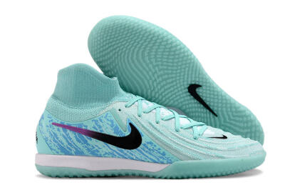 Men's Nike Phantom Luna Elite NU IC Football Shoes - Jade/Black/Purple