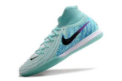 Men's Nike Phantom Luna Elite NU IC Football Shoes - Jade/Black/Purple