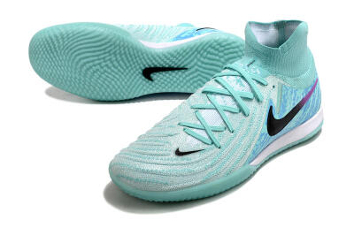 Men's Nike Phantom Luna Elite NU IC Football Shoes - Jade/Black/Purple