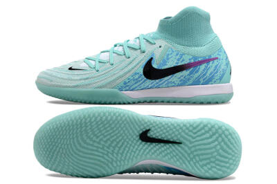 Men's Nike Phantom Luna Elite NU IC Football Shoes - Jade/Black/Purple