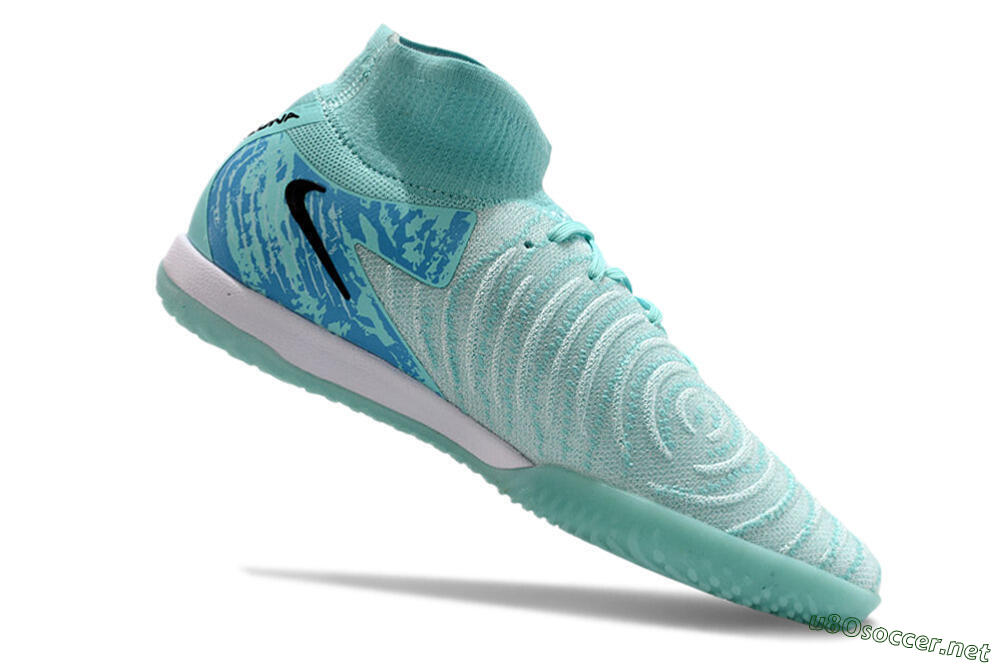 Men's Nike Phantom Luna Elite NU IC Football Shoes - Jade/Black/Purple 4