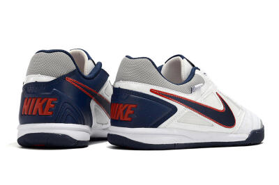 Men's Supre x Nike SB Gato IC Football Shoes - White/Black/Red/Blue