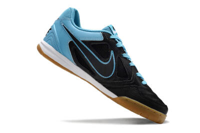 Men's Supre x Nike SB Gato IC Football Shoes - Black/Blue/White