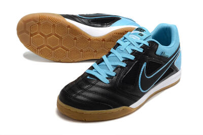 Men's Supre x Nike SB Gato IC Football Shoes - Black/Blue/White