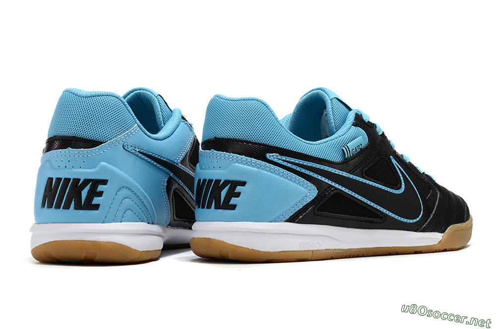 Men's Supre x Nike SB Gato IC Football Shoes - Black/Blue/White 6