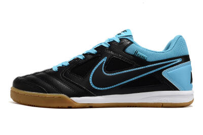 Men's Supre x Nike SB Gato IC Football Shoes - Black/Blue/White