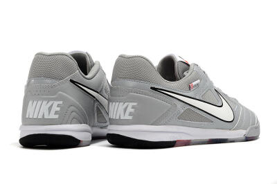Men's Supre x Nike SB Gato IC Football Shoes - Grey/White/Red/Black