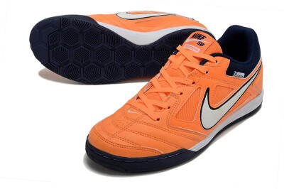 Men's Supre x Nike SB Gato IC Football Shoes - Orange/White/Blue