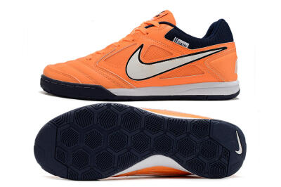 Men's Supre x Nike SB Gato IC Football Shoes - Orange/White/Blue