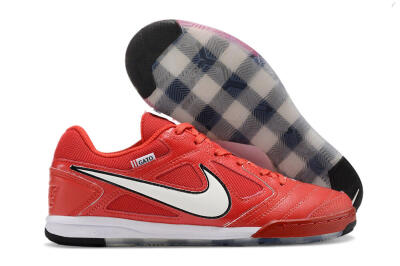 Men's Supre x Nike SB Gato IC Football Shoes - Red/White/Black
