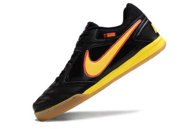 Men's Supre x Nike SB Gato IC Football Shoes - Black/Yellow/Red
