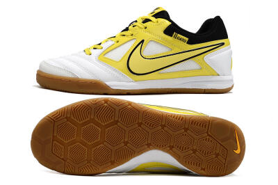 Men's Supre x Nike SB Gato IC Football Shoes - White/Yellow/Black