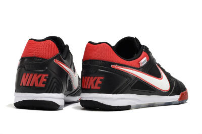 Men's Supre x Nike SB Gato IC Football Shoes - Black/White/Red