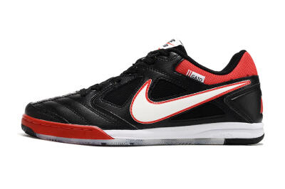 Men's Supre x Nike SB Gato IC Football Shoes - Black/White/Red