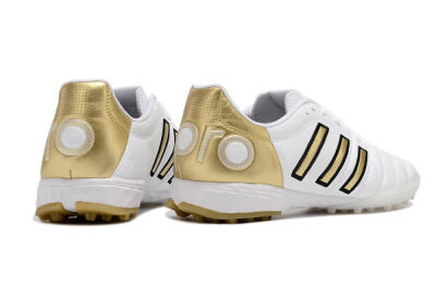 Men's Adidas AdiPure Limited Edition 11PRO TK TF Football Shoes - White/Yellow/Gold