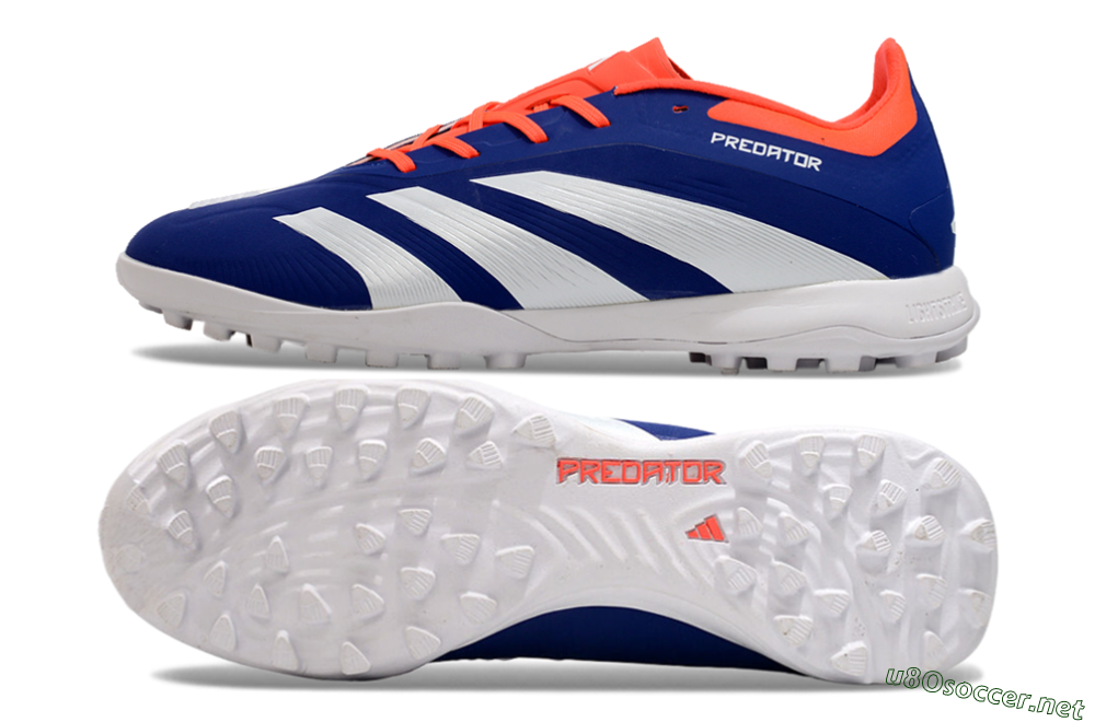 Unisex Adidas Predator 24 Elite TF Football Shoes - Blue/White/Red 1