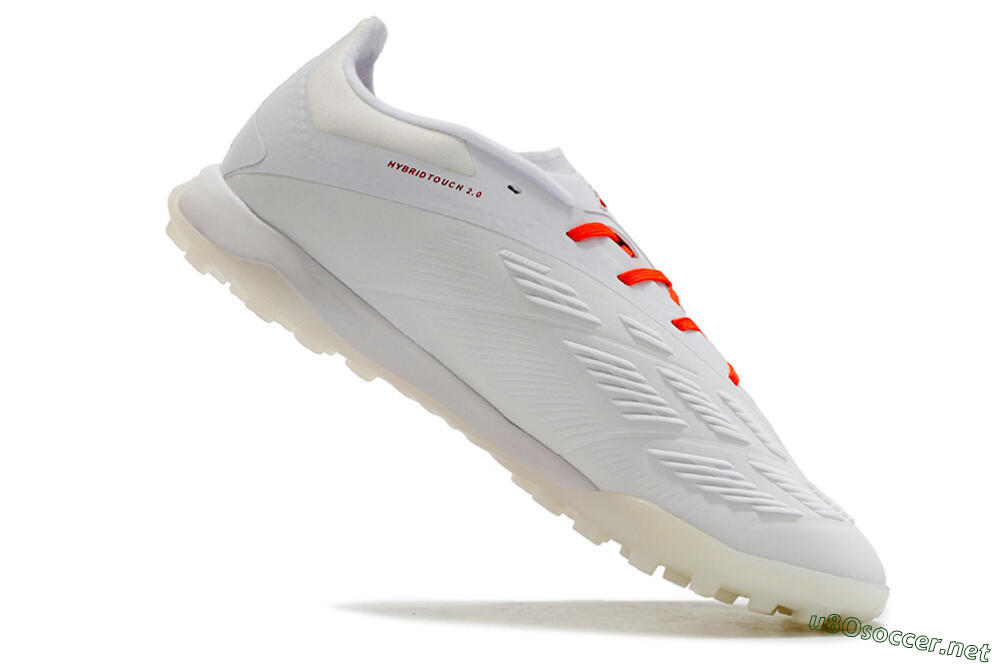 Unisex Adidas Predator 24 Elite TF Football Shoes - White/Red 4