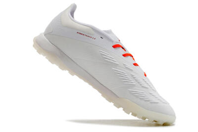 Unisex Adidas Predator 24 Elite TF Football Shoes - White/Red