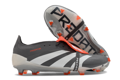 Men's Adidas Predator Elite Foldover Tongue FG Football Boots - Grey/Red/White