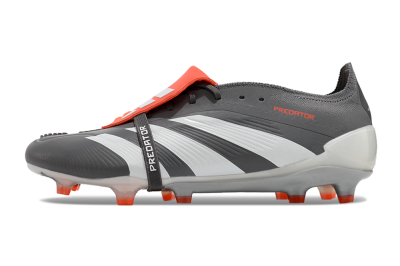 Men's Adidas Predator Elite Foldover Tongue FG Football Boots - Grey/Red/White