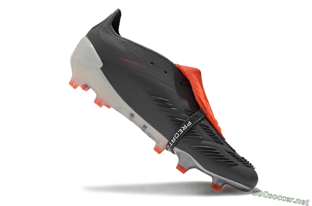 Men's Adidas Predator Elite Foldover Tongue FG Football Boots - Grey/Red/White 4