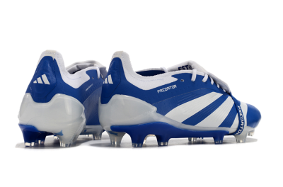 Men's Adidas Predator Elite Foldover Tongue FG Football Boots - Blue/white/Beige