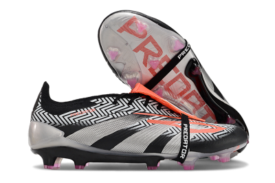 Men's Adidas Predator Accuracy+ FG Football Boots - White/Red/Silver