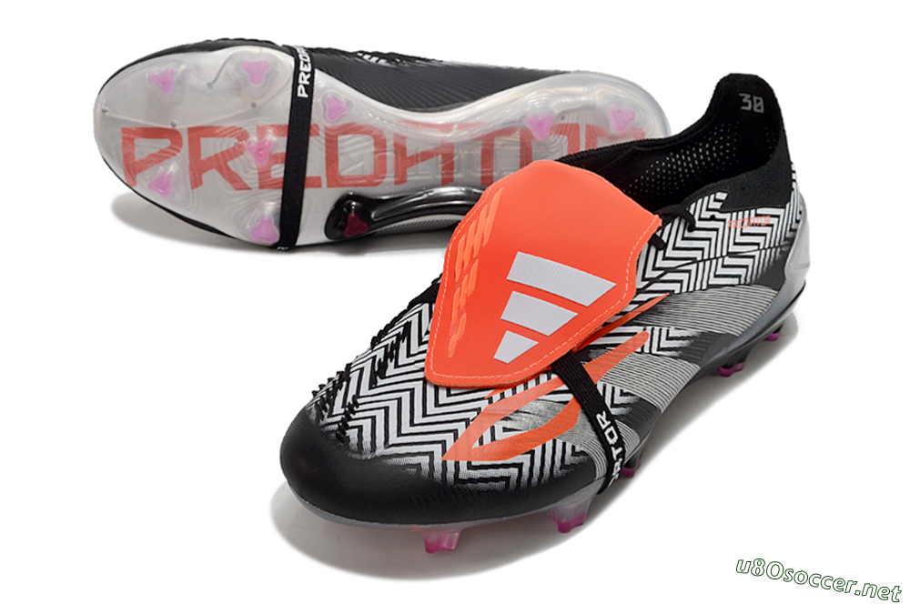 Men's Adidas Predator Accuracy+ FG Football Boots - White/Red/Silver 3