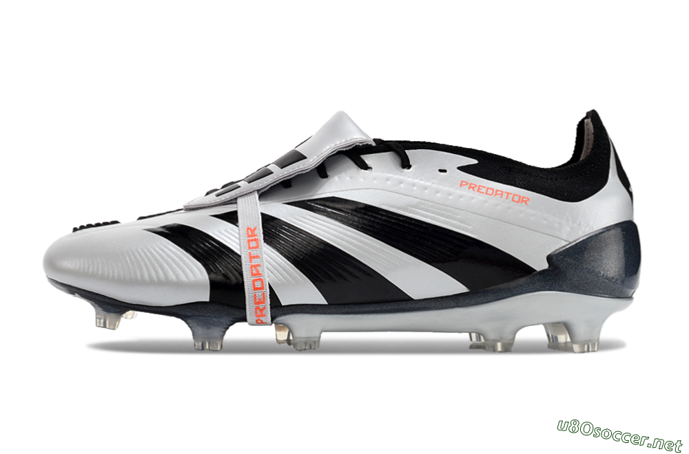 Men's Adidas Predator Elite Foldover Tongue FG Football Boots - Silver/Black/Red 0