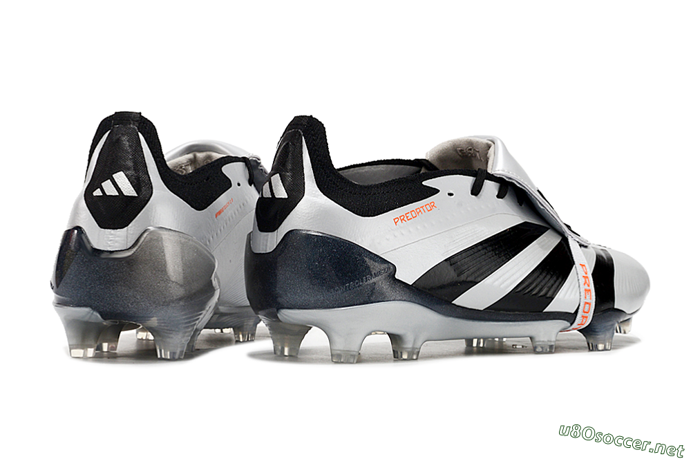 Men's Adidas Predator Elite Foldover Tongue FG Football Boots - Silver/Black/Red 6